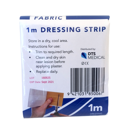 Fabric Plaster Dressing Strip 8cm x 1m Cut to length required