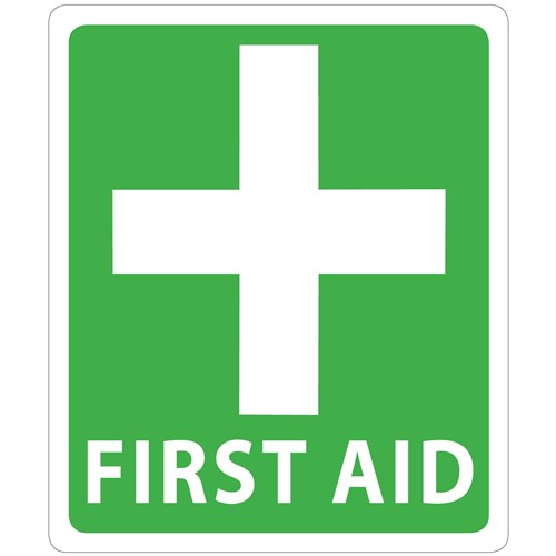 First Aid Vinyl Sticker