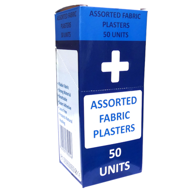 Fabric Plasters 50's Assorted Boxed 20Knuckle 20Finger Tip 10 Extention