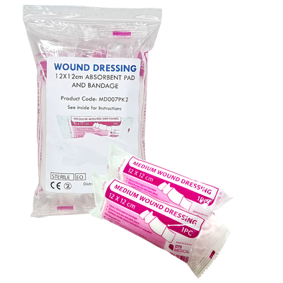 Wound Dressing Absorbent Pad & Bandage Combination