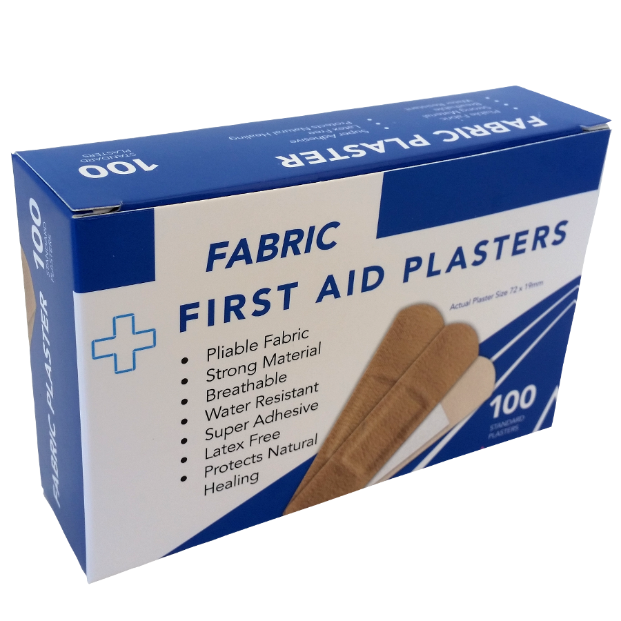 Fabric Plasters Regular  72mm x 19mm 100's Boxed