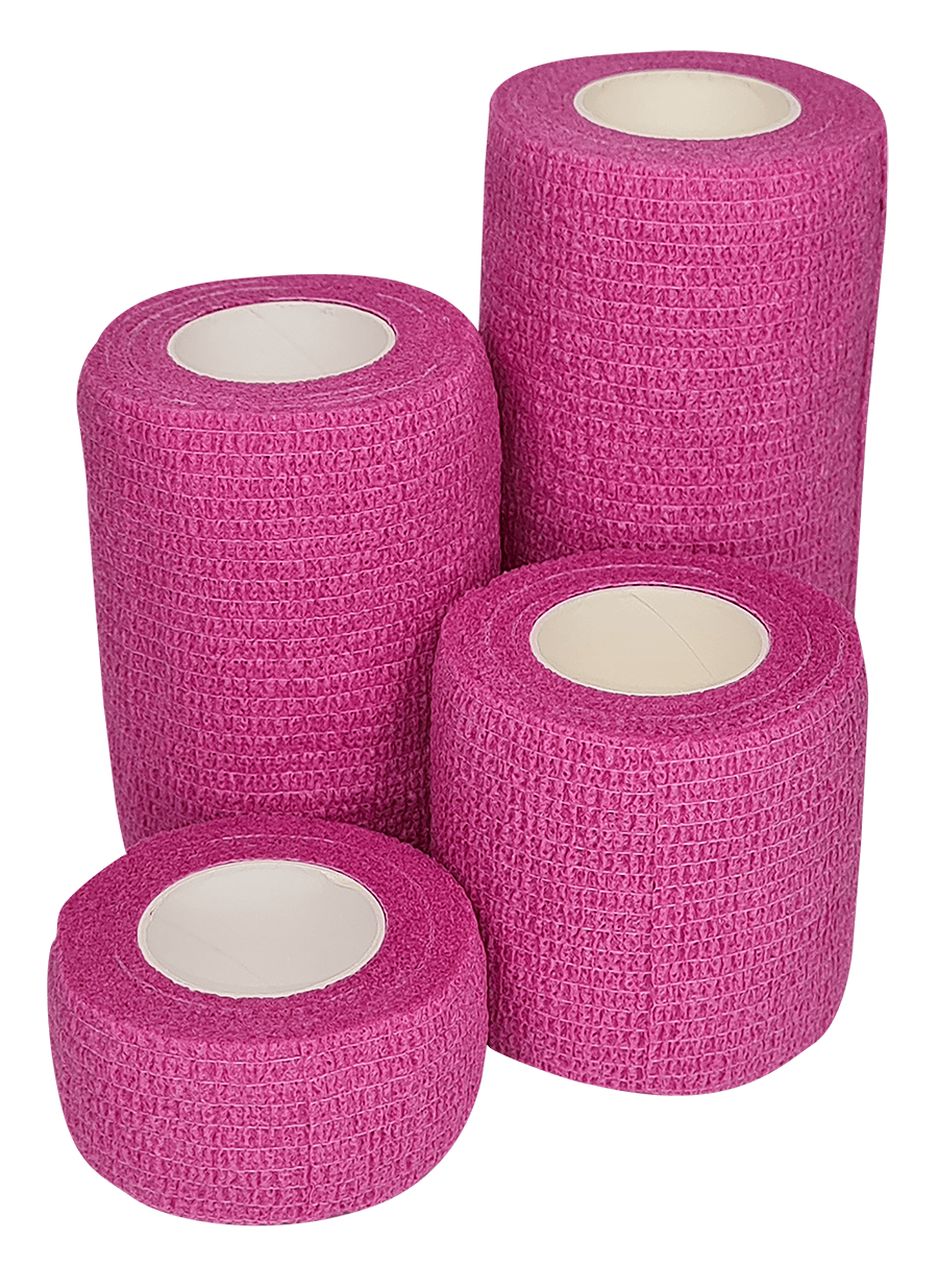 Pink Cohesive Bandages (Various Sizes)