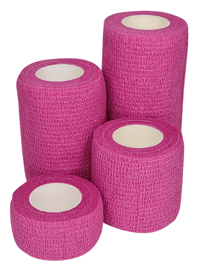 Pink Cohesive Bandages (Various Sizes)