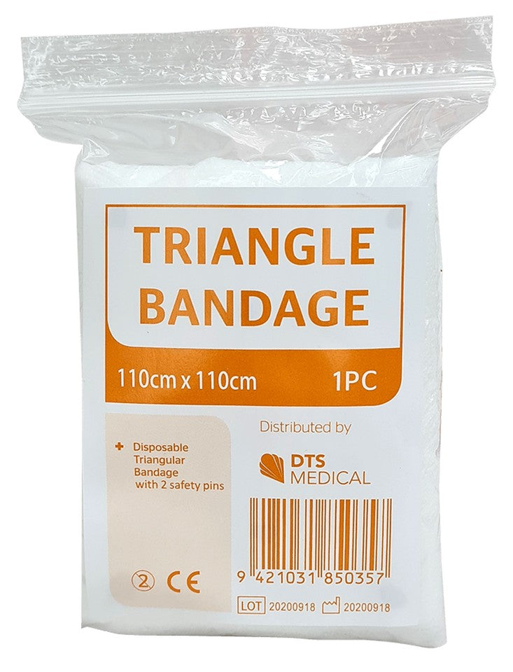 Triangle Bandage XL 110x110cm (2 Safety Pins)