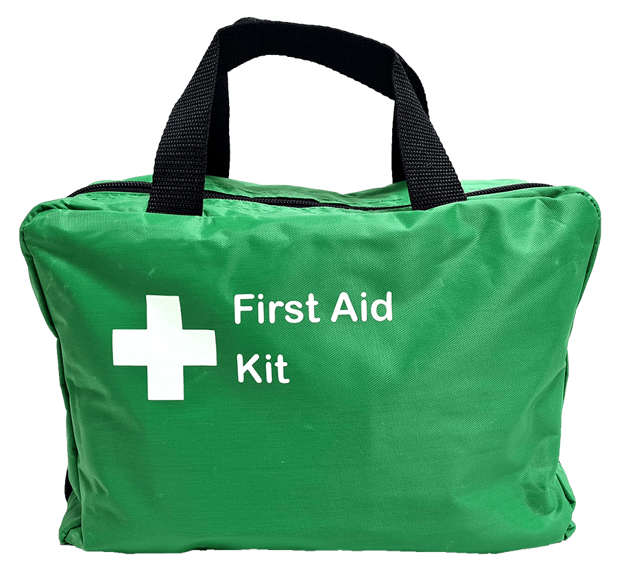 First Aid Bag XLarge with Handles & 6 Clear Fold Out Sections